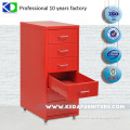 used file filing 3 drawer mobile pedestal cabinet for sale